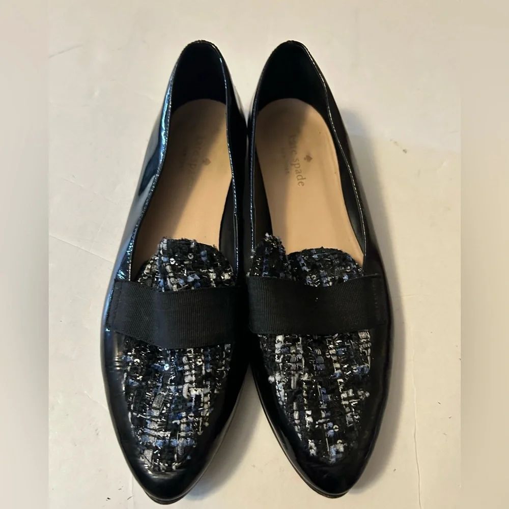 Kate spade black slip on shoes size 8